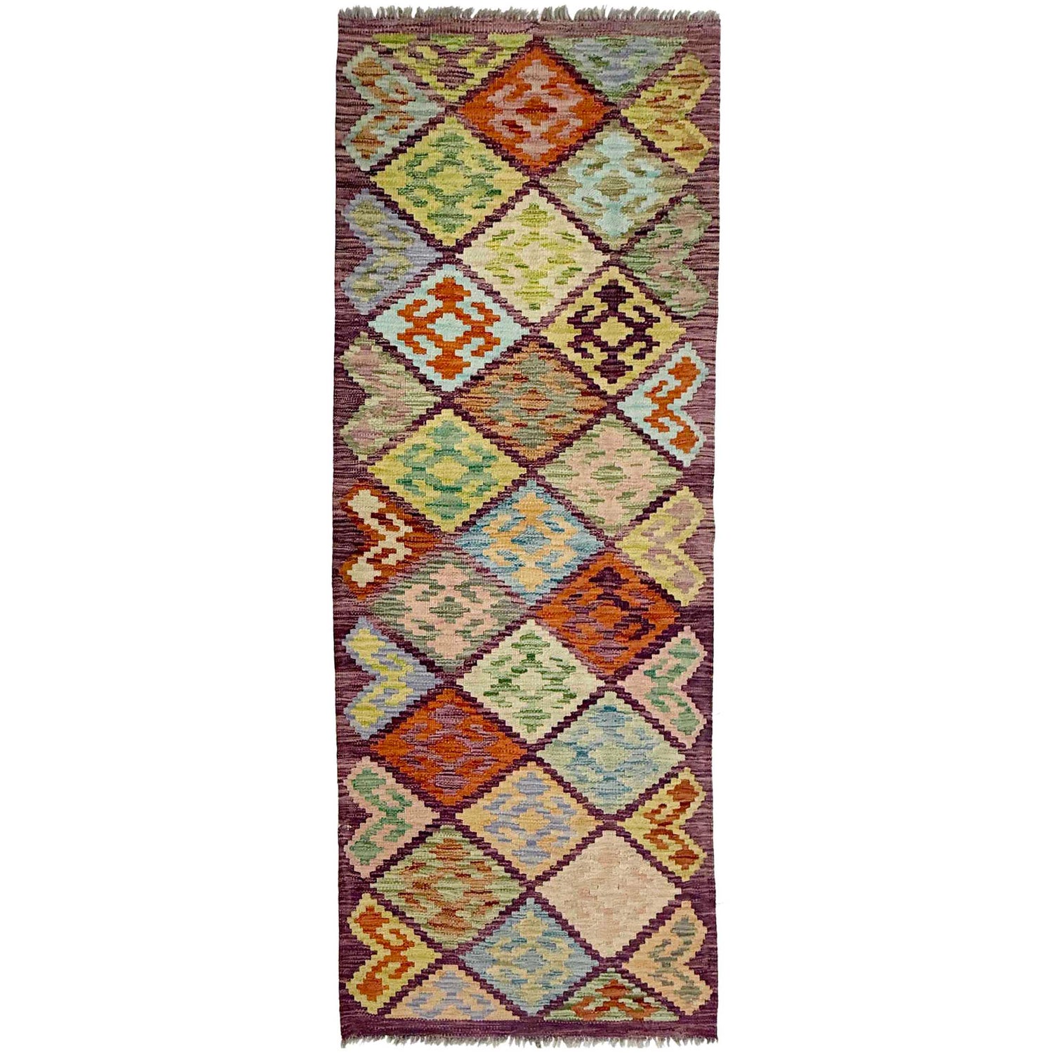 Vegetable Kelim Runner 2' 7" x 6' 7" (ft)- No. R38645