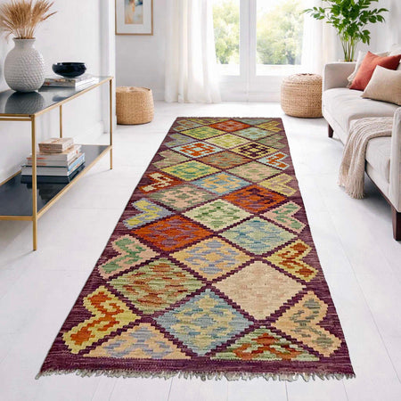 Vegetable Kelim Runner 2' 7" x 6' 7" (ft)- No. R38645