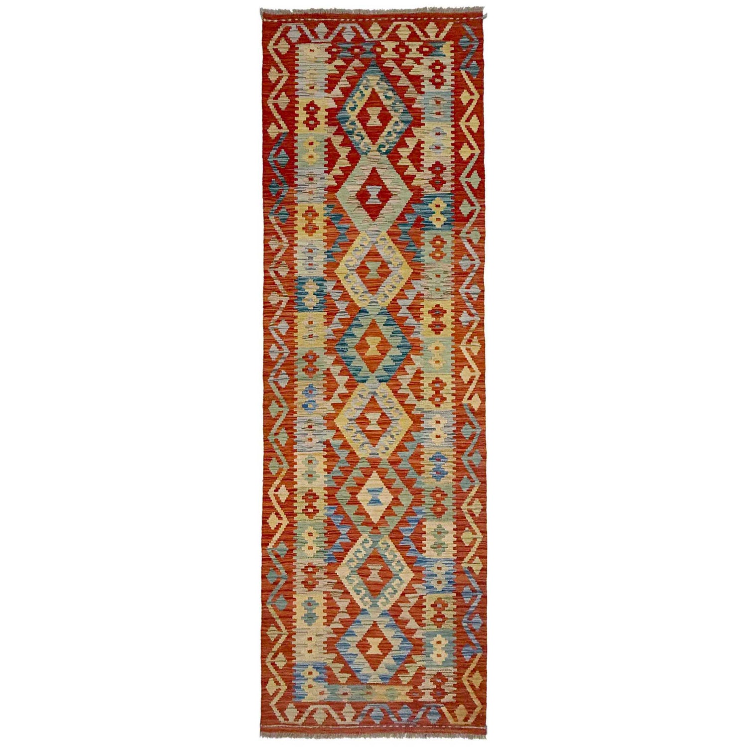 Vegetable Kelim Runner 2' 7" x 9' 10" (ft) - No. R38646