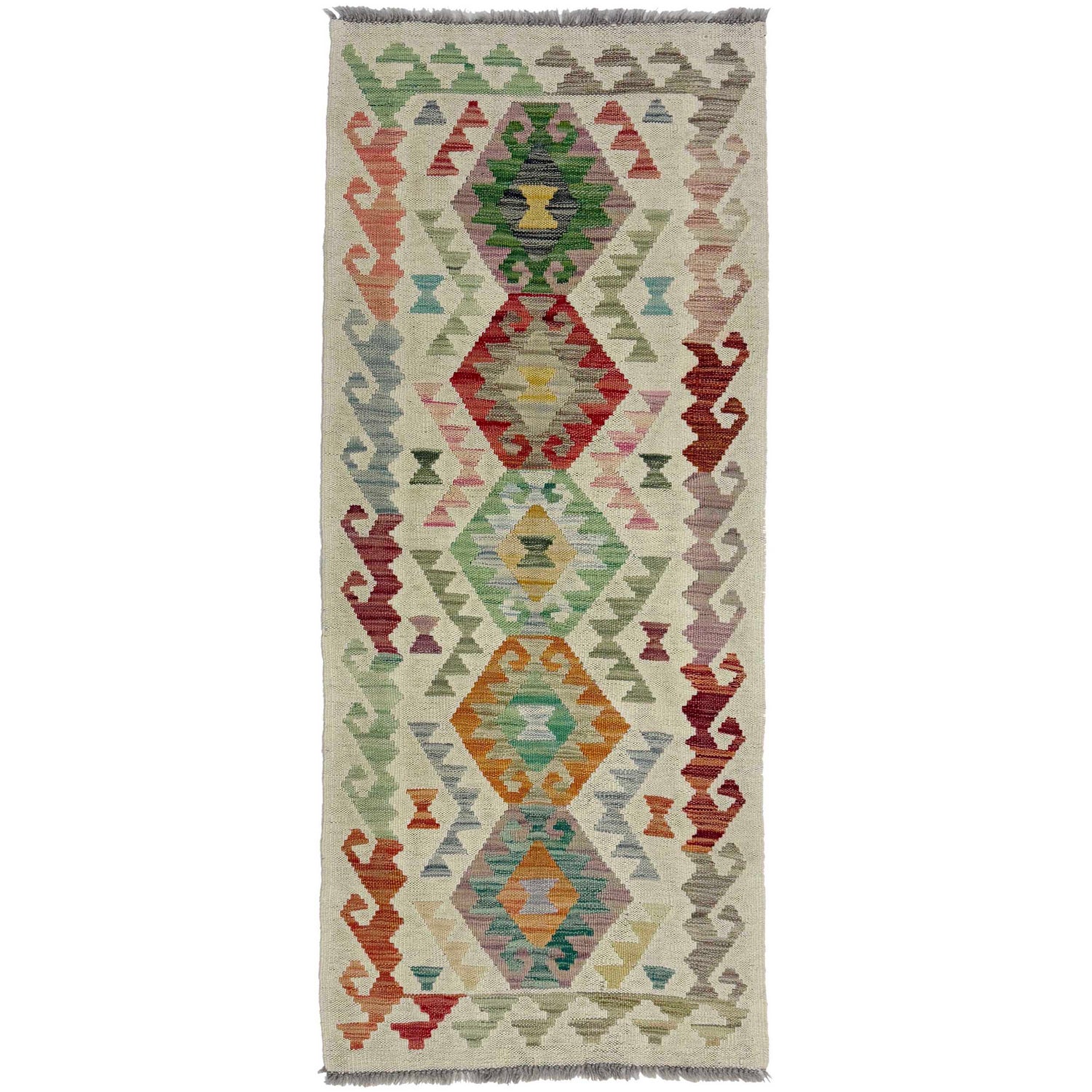 Vegetable Kilim Runner 2' 0" x 5' 7" (ft)- No. R38647