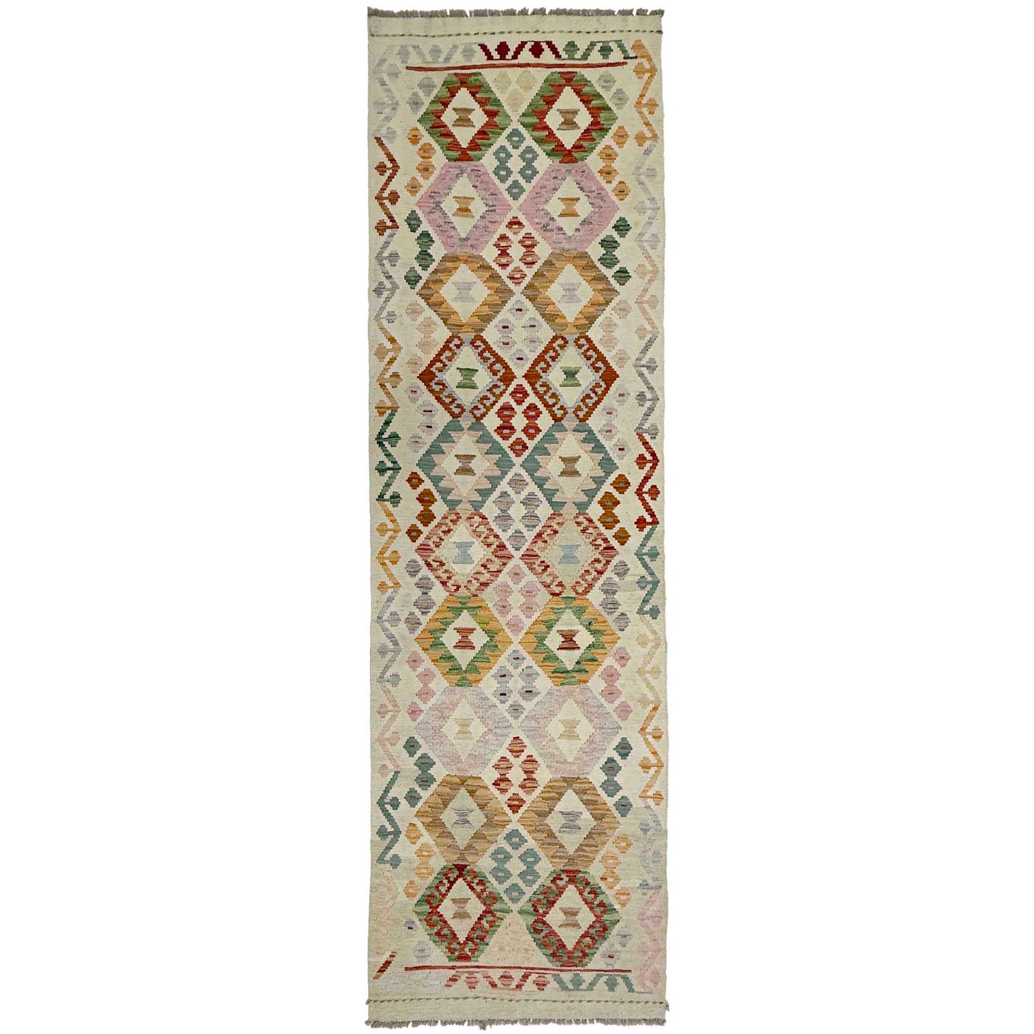 Vegetable Kilim Runner 2' 9" x 9' 7" (ft) - No. R38648