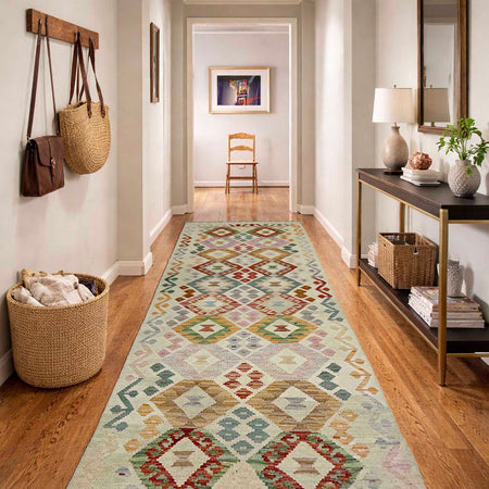 Vegetable Kilim Runner 2' 9" x 9' 7" (ft) - No. R38648
