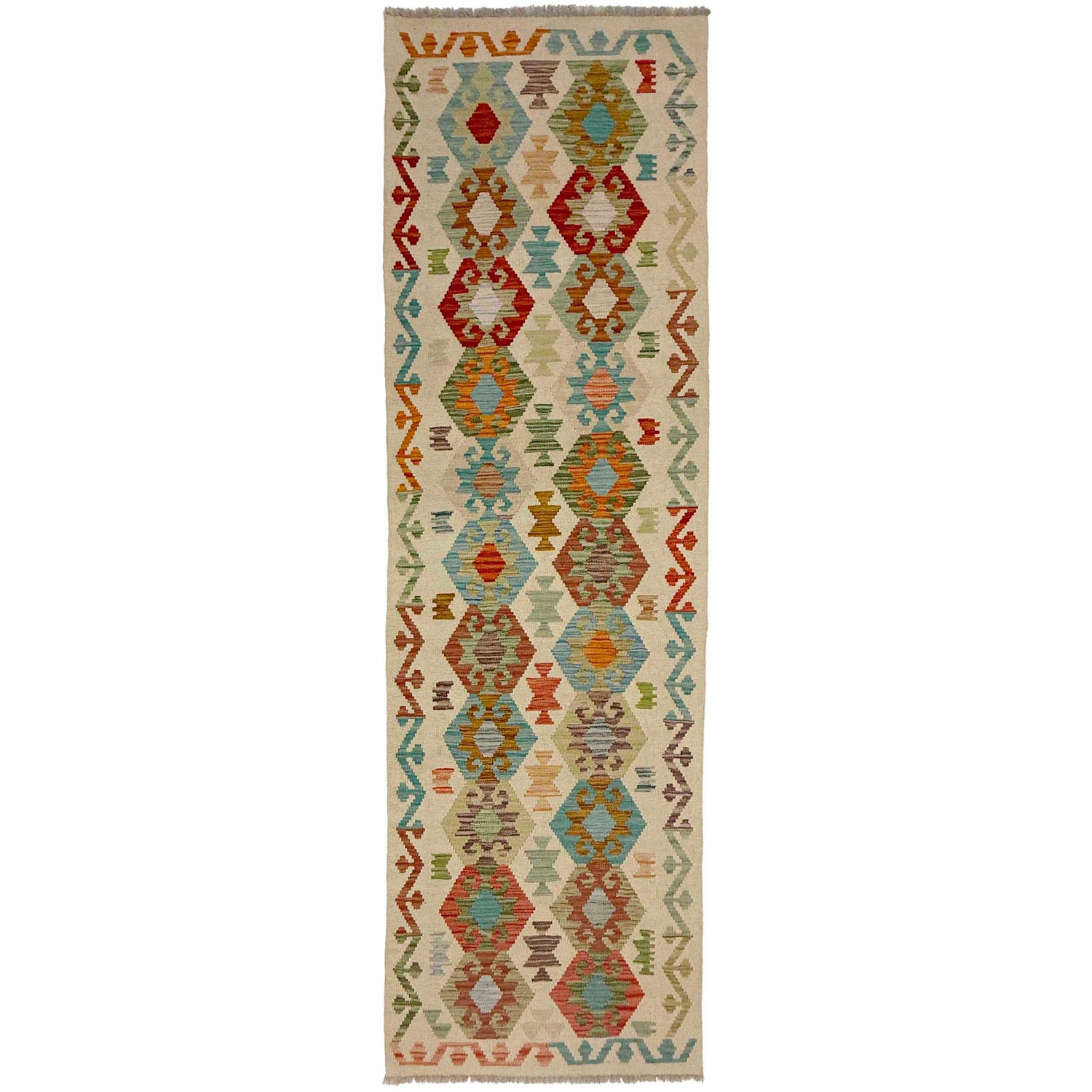 Vegetable Kelim Runner 2' 7" x 9' 6" (ft) - No. R38654