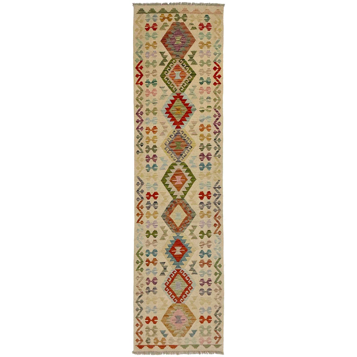 Vegetable Kilim Runner 2' 7" x 9' 9" (ft) - No. R38655