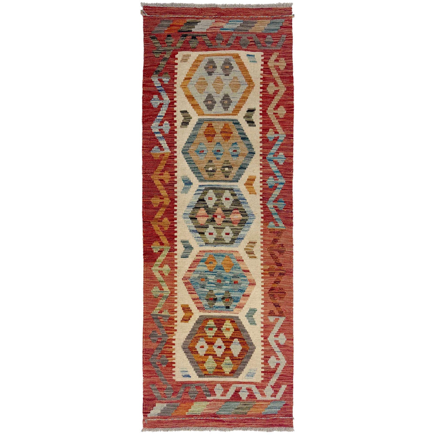 Vegetable Kilim Runner 2' 0" x 5' 10" (ft)- No. R38657