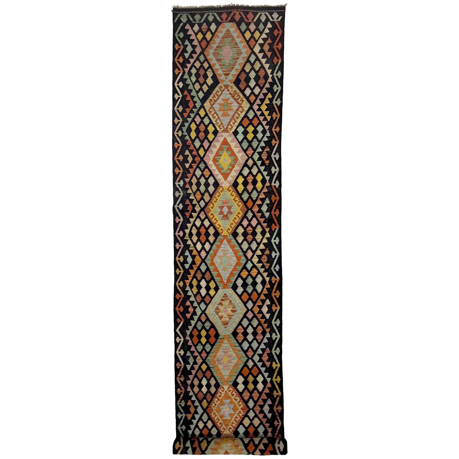 Vegetable Kilim Runner 2' 11" x 15' 10" (ft) - No. R38658