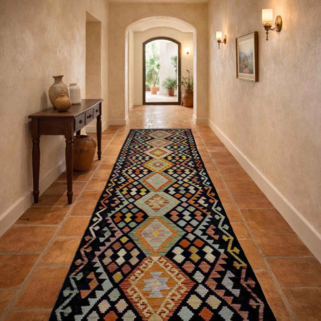 Vegetable Kilim Runner 2' 11" x 15' 10" (ft) - No. R38658