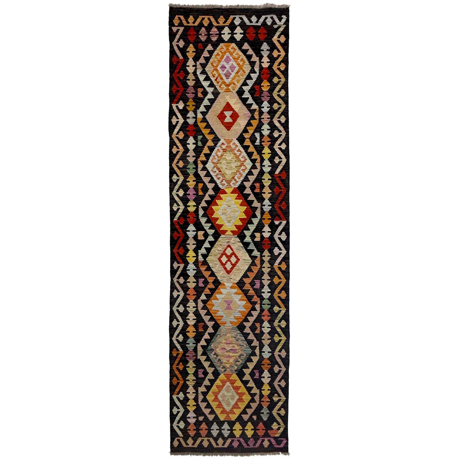 Vegetable Kelim Runner 2' 7" x 9' 10" (ft) - No. R38659