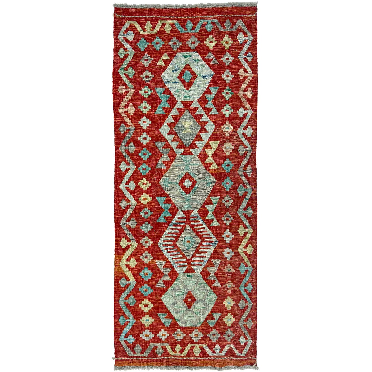 Vegetable Kilim Runner 2' 1" x 5' 2" (ft)- No. R38660