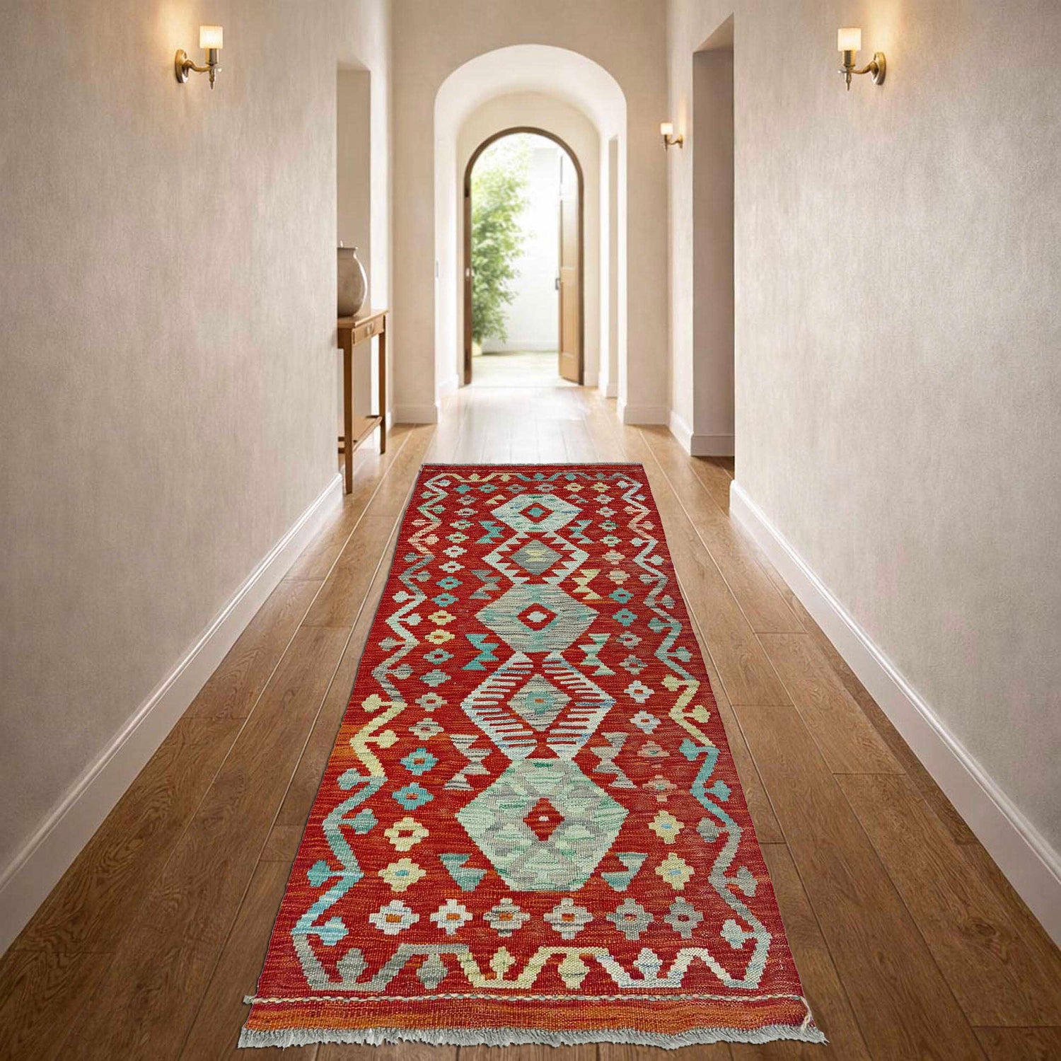 Vegetable Kilim Runner 2' 1" x 5' 2" (ft)- No. R38660