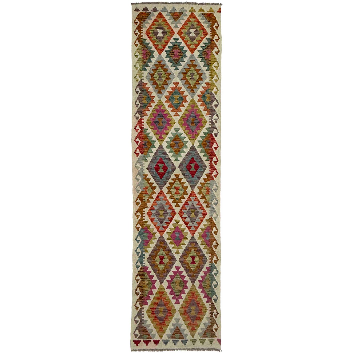 Vegetable Kilim Runner 2' 6" x 9' 10" (ft) - No. R38668