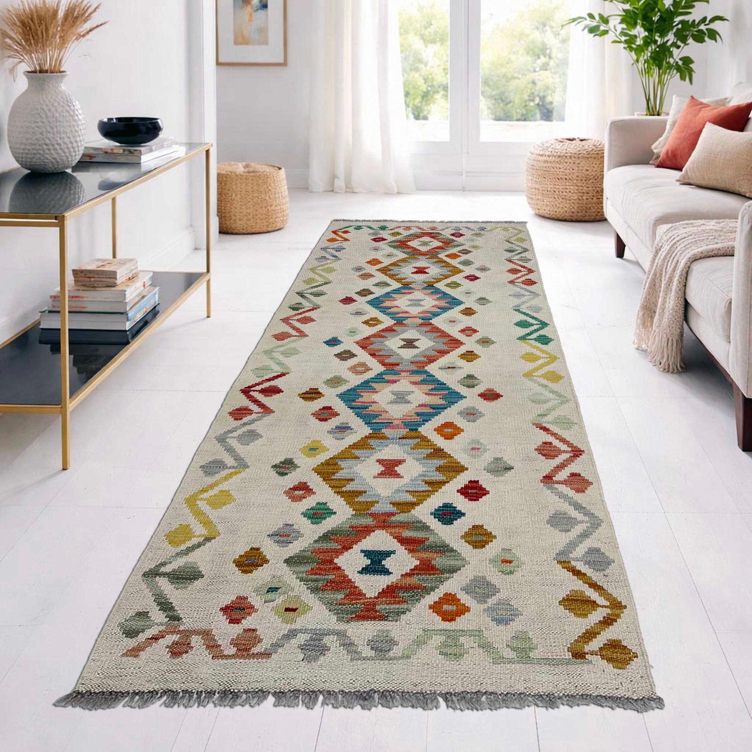 Vegetable Kilim Runner 2' 2" x 5' 11" (ft)- No. R38669