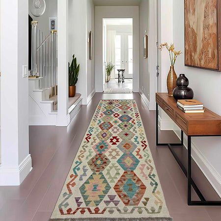 Vegetable Kelim Runner 2' 7" x 9' 6" (ft) - No. R38670