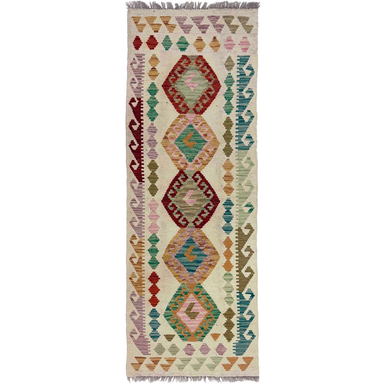 Vegetable Kilim Runner 2' 2" x 6' 4" (ft)- No. R38672