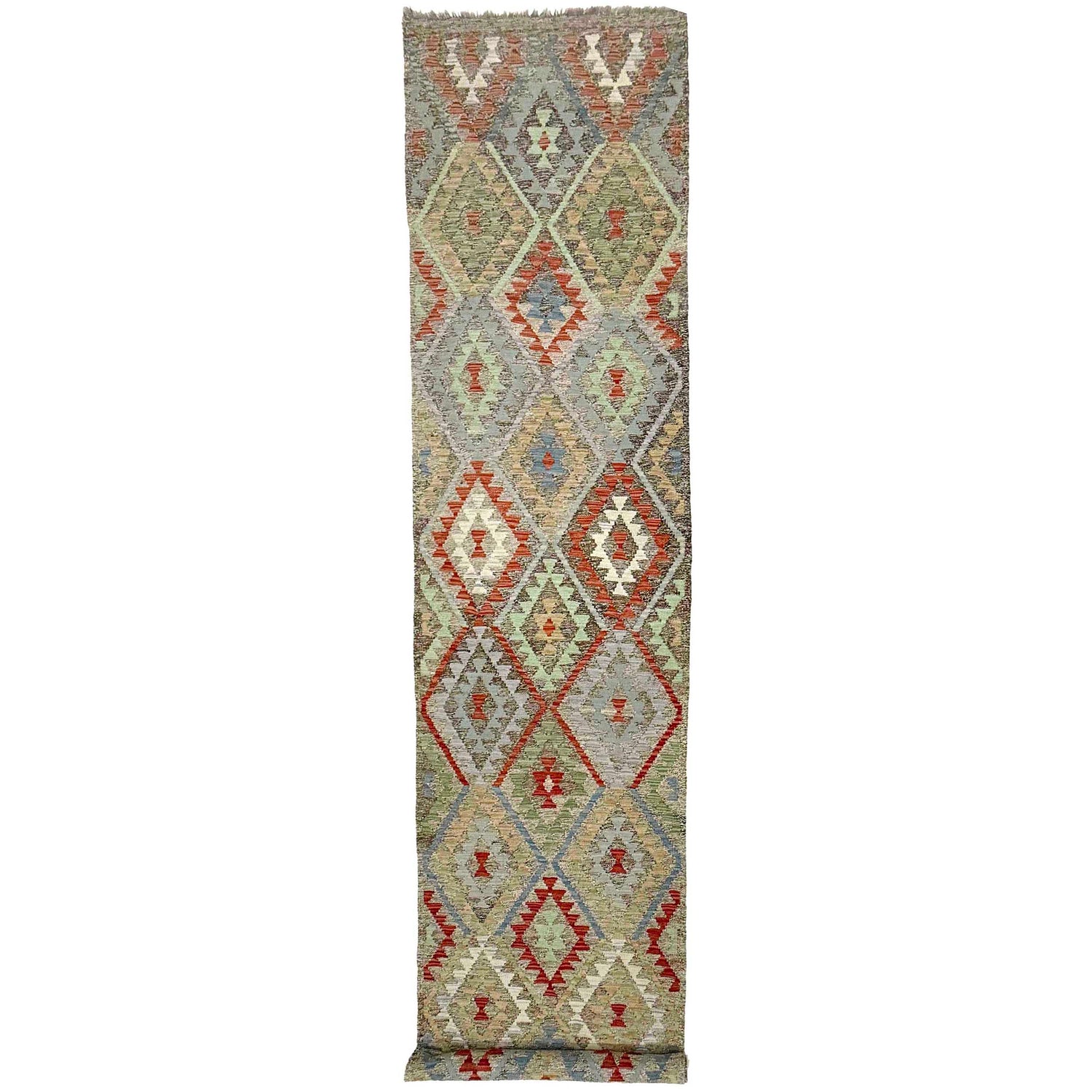 Vegetable Kilim Runner 2' 9" x 13' 1" (ft) - No. R38673