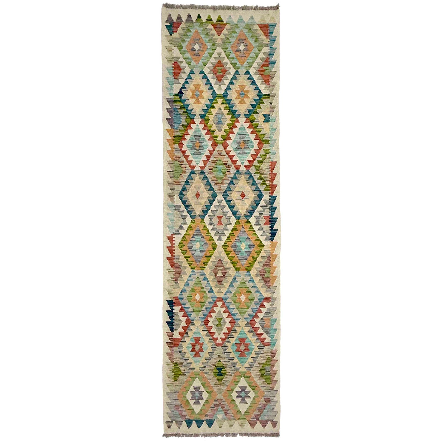 Vegetable Kilim Runner 2' 7" x 9' 11" (ft) - No. R38675
