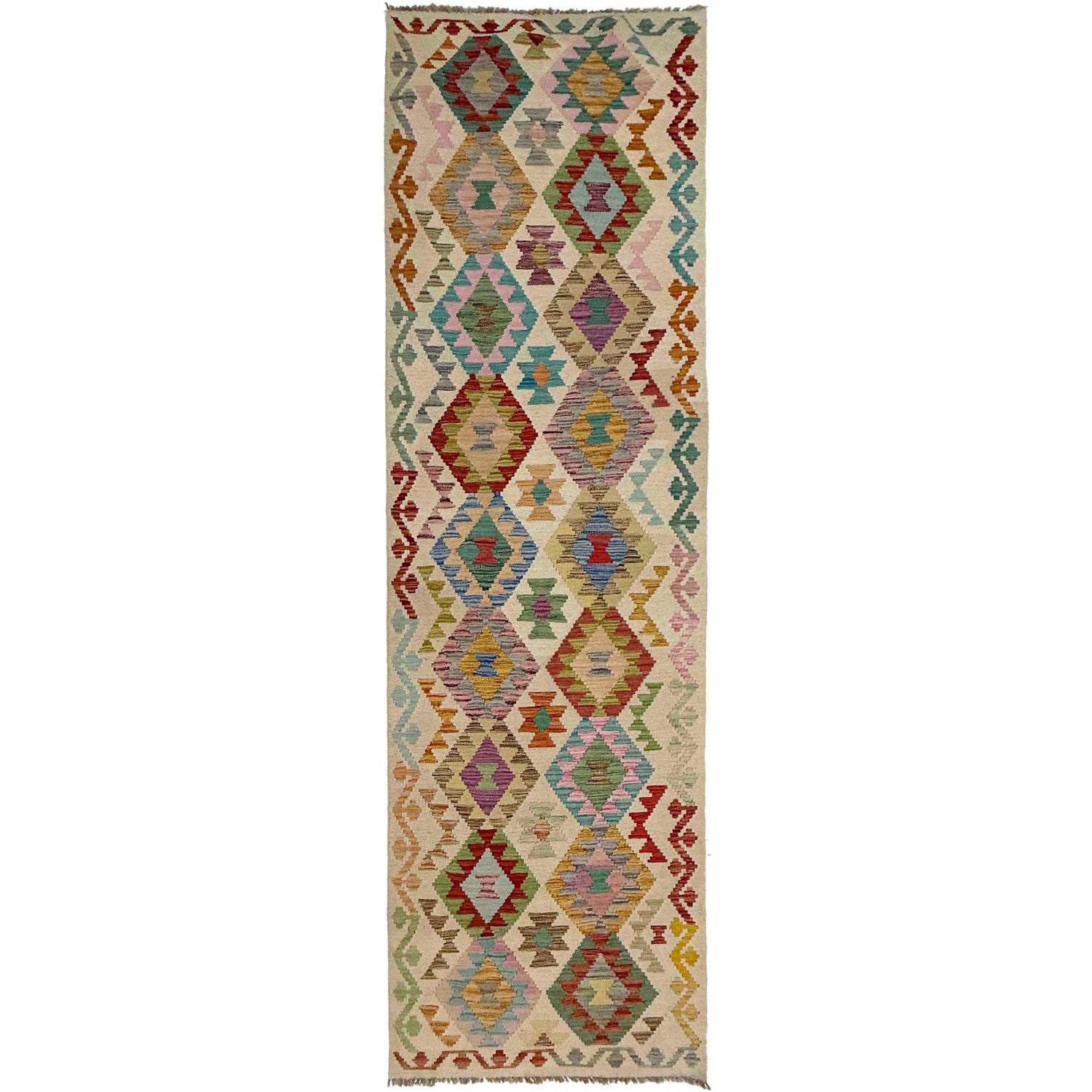 Vegetable Kilim Runner 2' 10" x 10' 6" (ft) - No. R38677