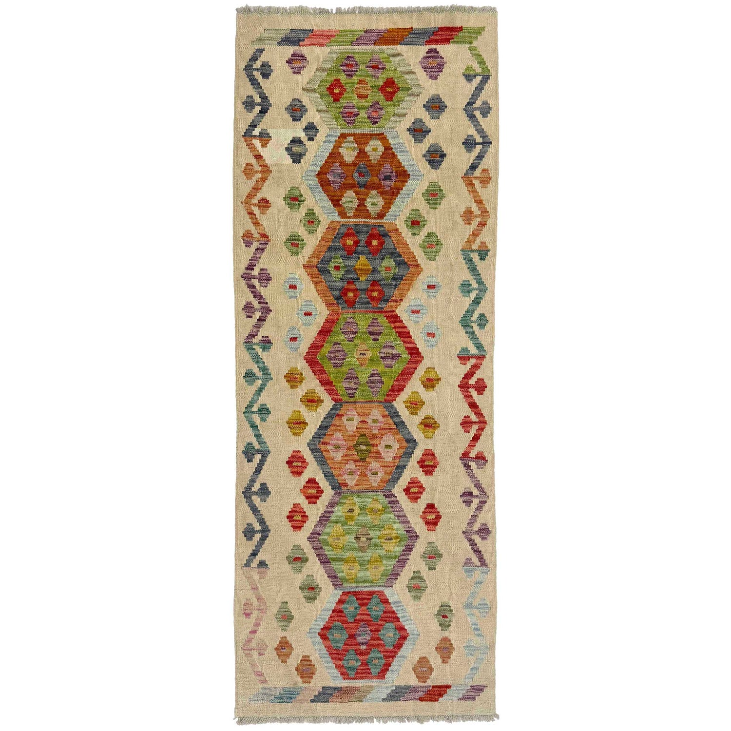 Vegetable Kilim Runner 2' 2" x 5' 9" (ft)- No. R38682