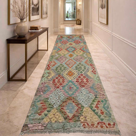 Vegetable Kelim Runner 3' 0" x 13' 0" (ft) - No. R38687