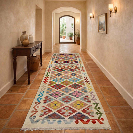 Vegetable Kelim Runner 2' 8" x 9' 5" (ft) - No. R38695