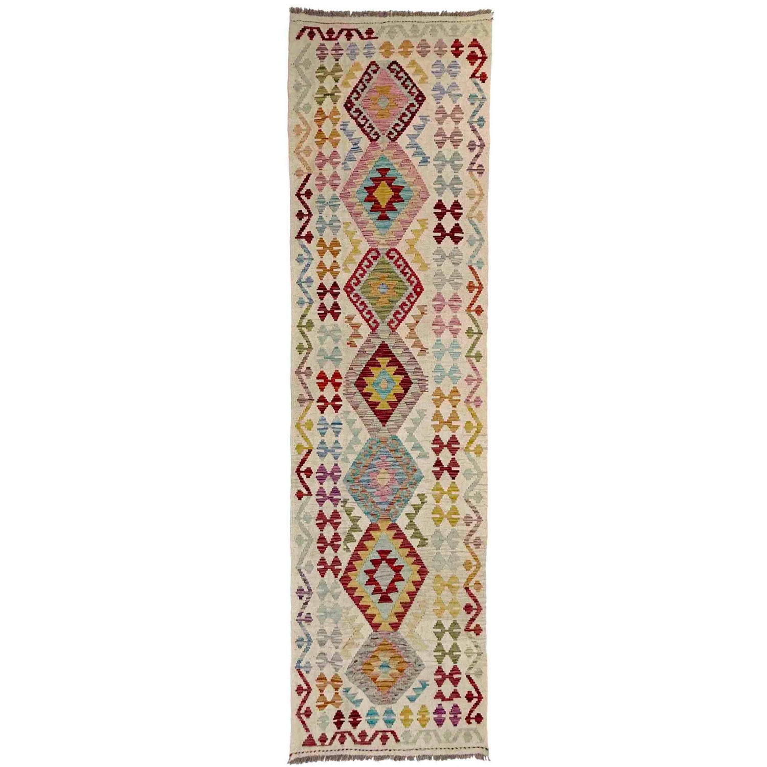 Vegetable Kilim Runner 2' 8" x 9' 9" (ft) - No. R38696