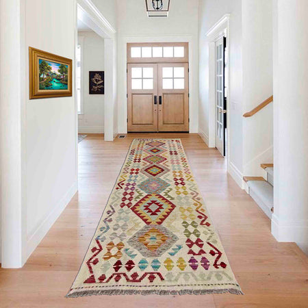 Vegetable Kilim Runner 2' 8" x 9' 9" (ft) - No. R38696