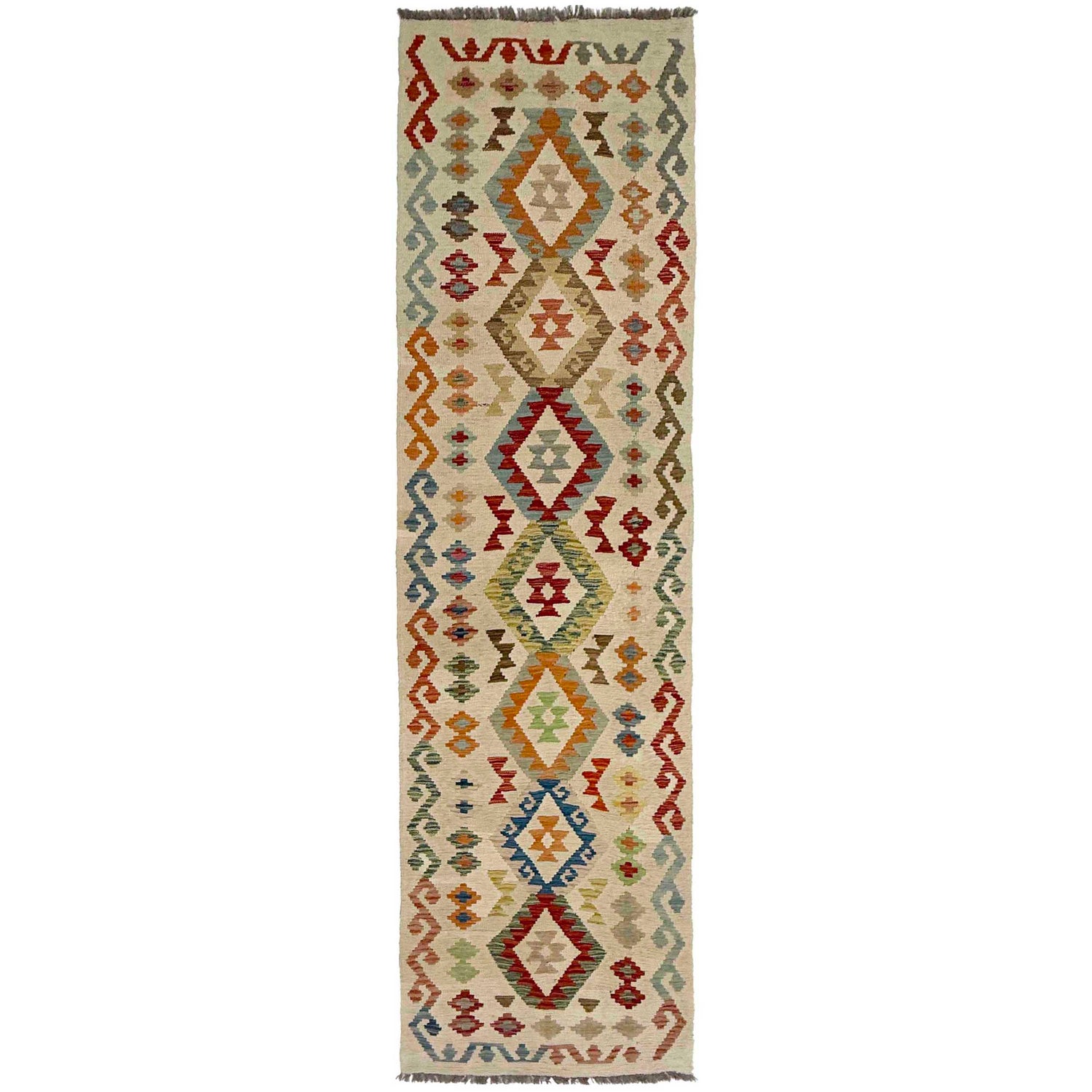 Vegetable Kilim Runner 2' 5" x 9' 3" (ft) - No. R38698
