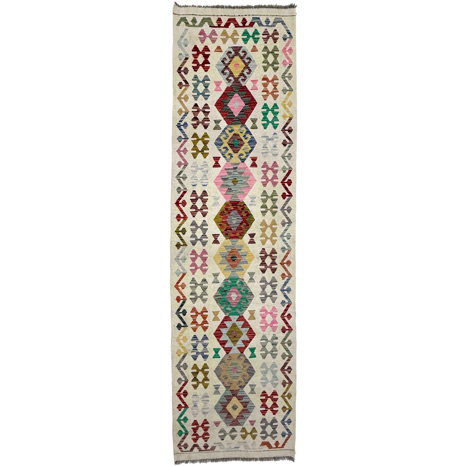 Vegetable Kelim Runner 2' 9" x 9' 7" (ft) - No. R38707