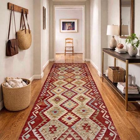 Vegetable Kilim Runner 2' 9" x 9' 1" (ft) - No. R38708