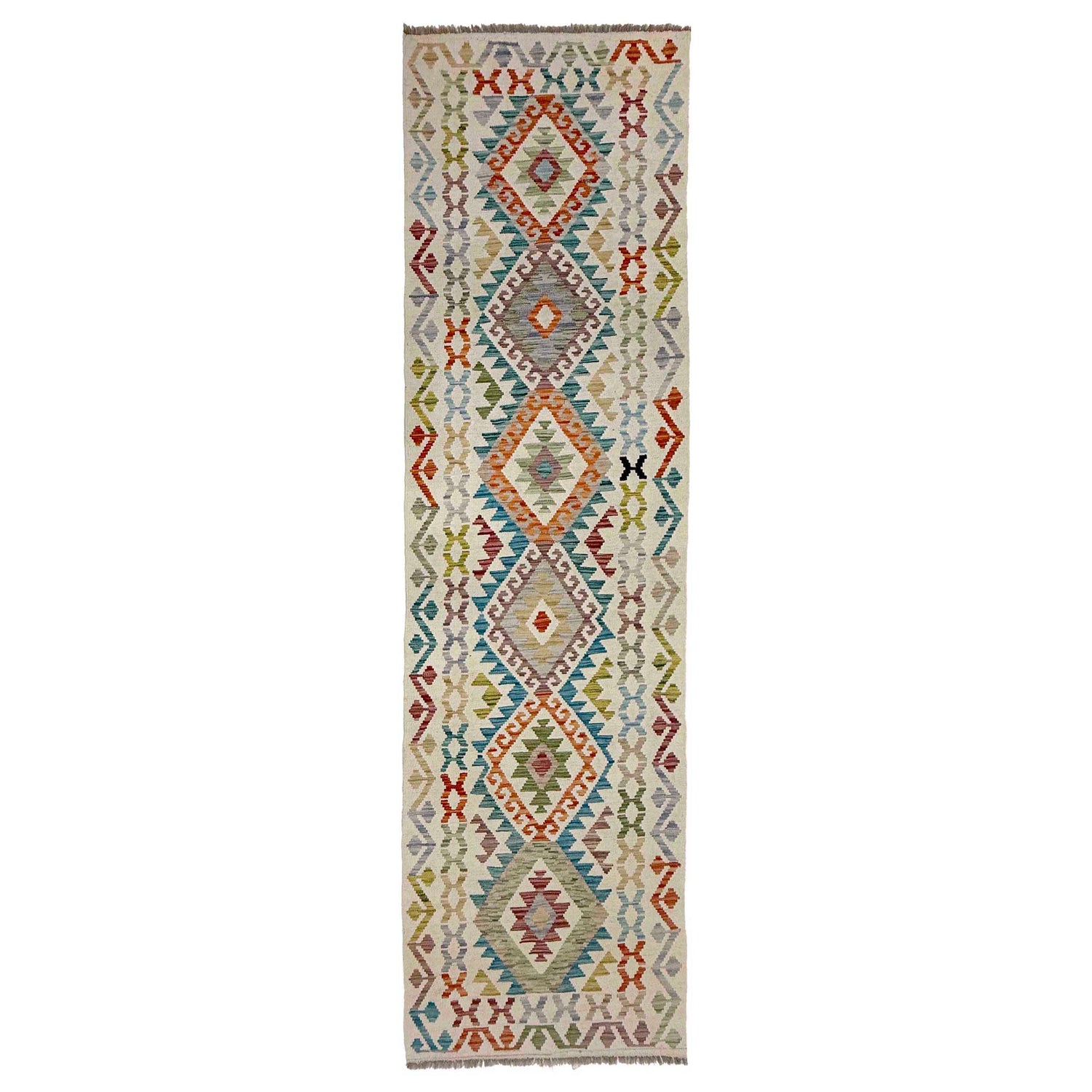 Vegetable Kelim Runner 2' 9" x 9' 8" (ft) - No. R38712