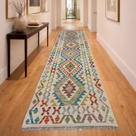 Vegetable Kelim Runner 2' 9" x 9' 8" (ft) - No. R38712