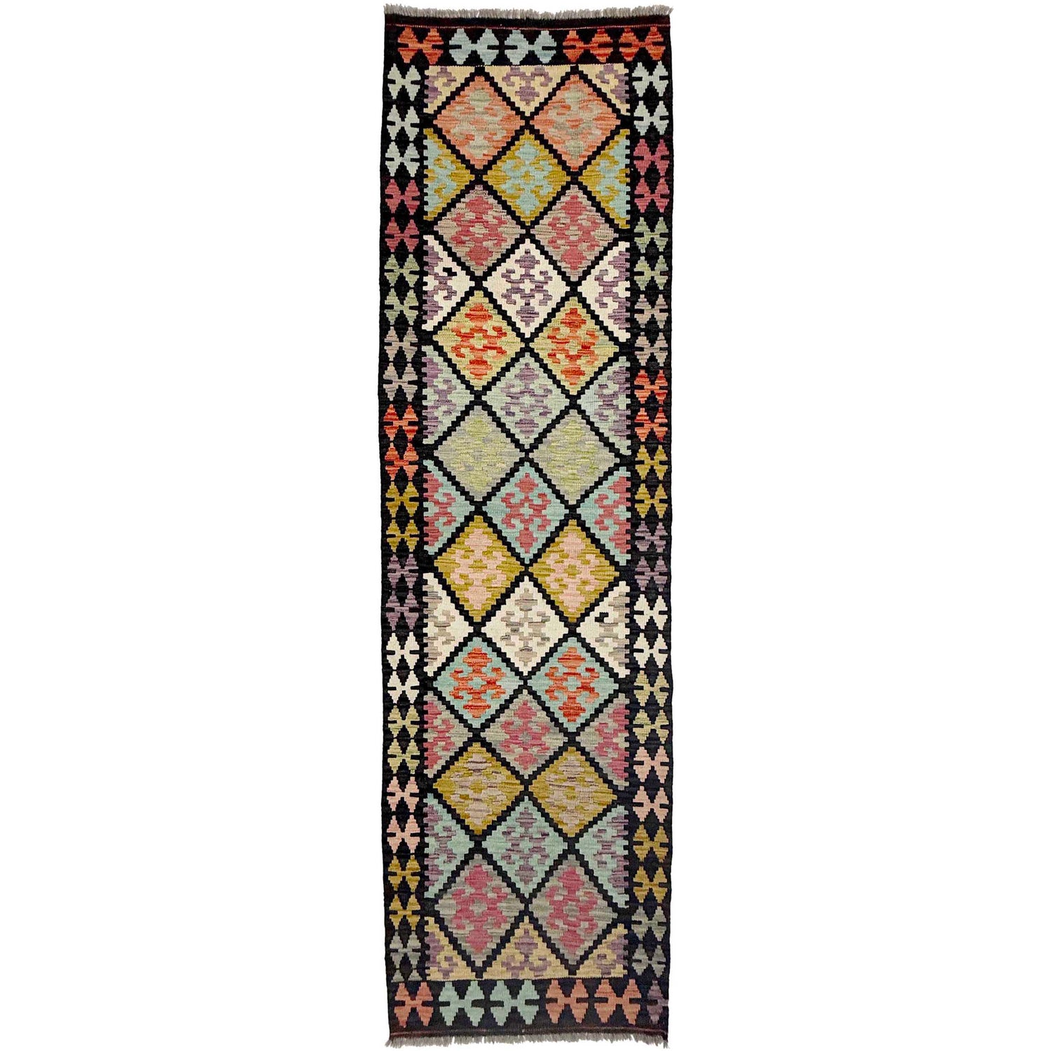 Vegetable Kilim Runner 2' 8" x 9' 7" (ft) - No. R38716
