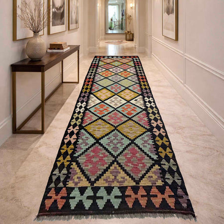 Vegetable Kilim Runner 2' 8" x 9' 7" (ft) - No. R38716