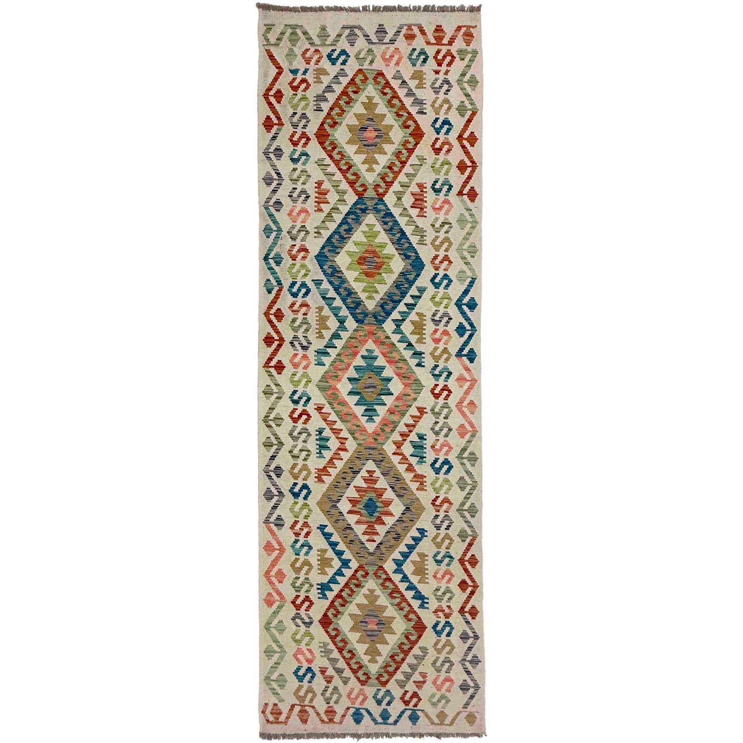 Vegetable Kelim Runner 2' 9" x 9' 10" (ft) - No. R38719