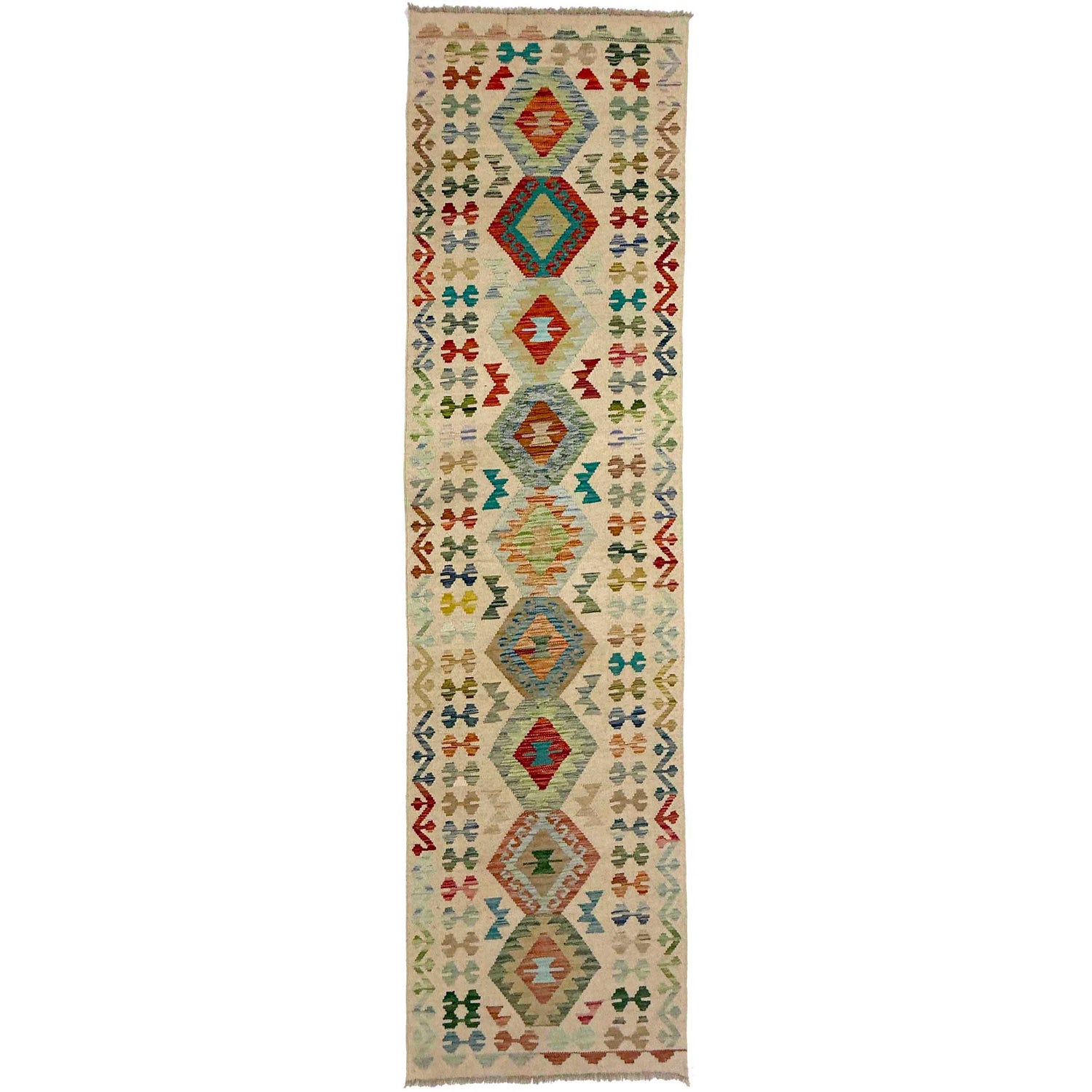 Vegetable Kilim Runner 2' 7" x 9' 11" (ft) - No. R38721