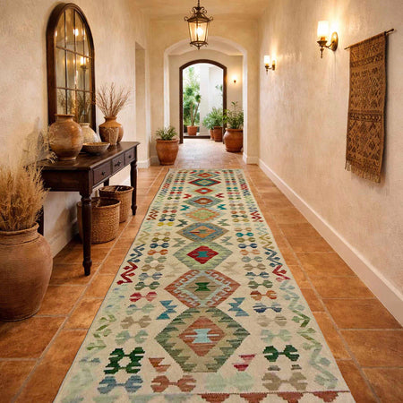 Vegetable Kilim Runner 2' 7" x 9' 11" (ft) - No. R38721