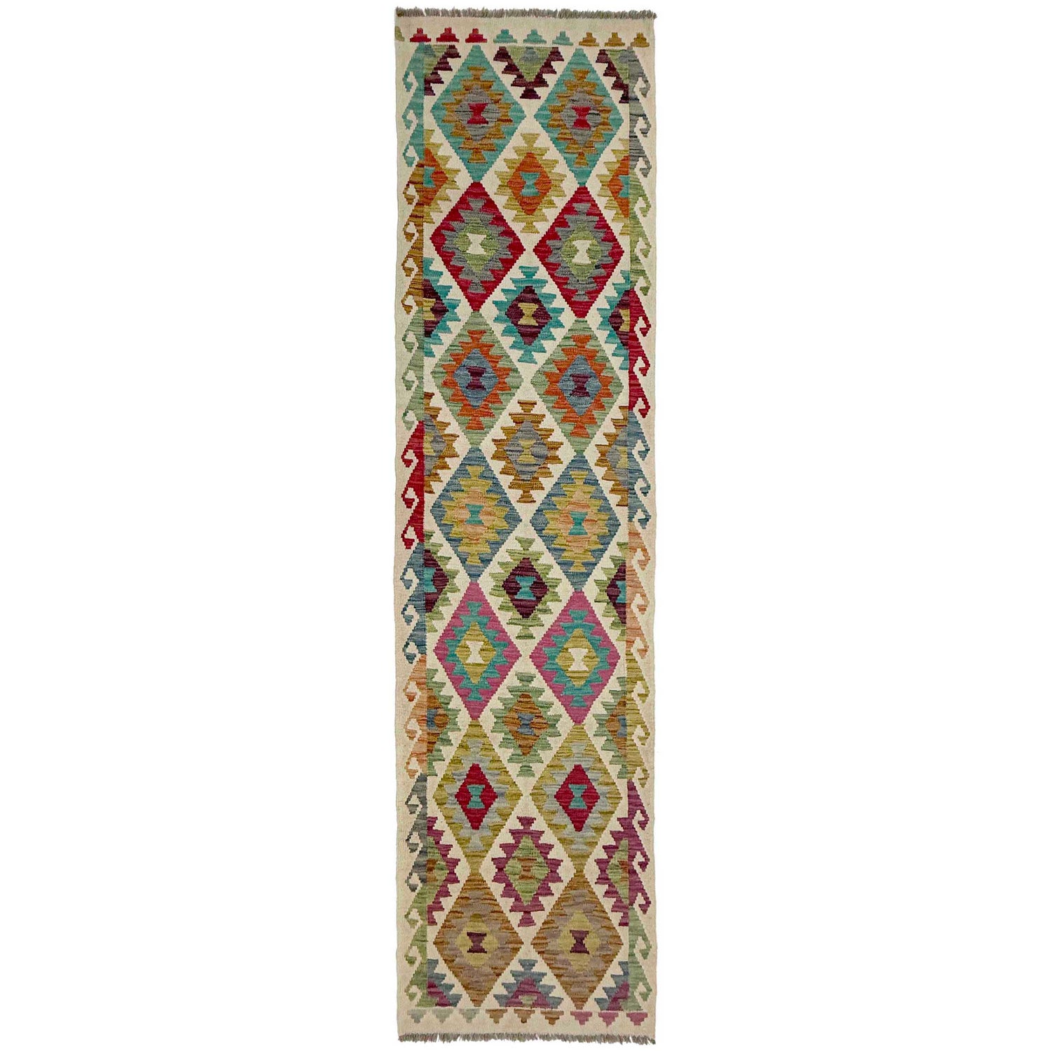 Vegetable Kilim Runner 2' 6" x 10' 1" (ft) - No. R38727