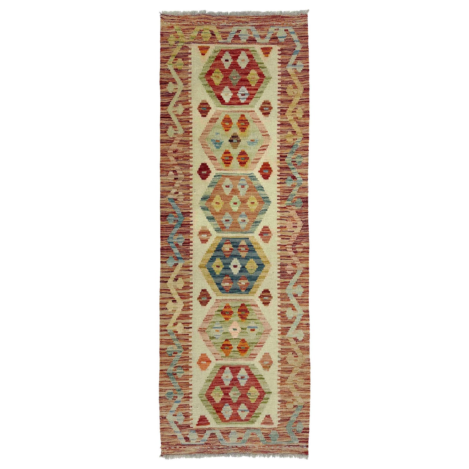 Vegetable Kelim Runner 1' 11" x 5' 8" (ft)- No. R38729
