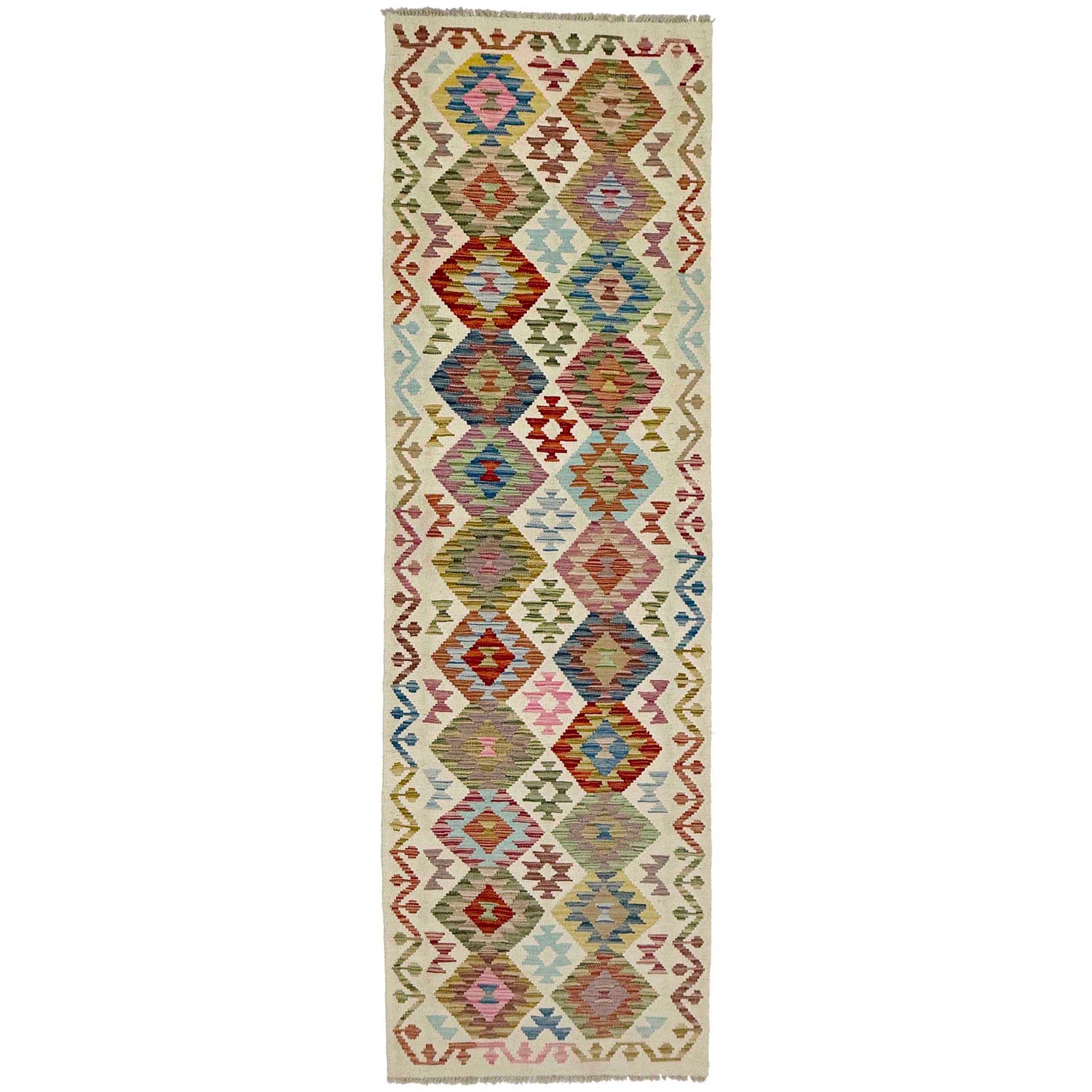 Vegetable Kilim Runner 2' 7" x 9' 9" (ft) - No. R38730