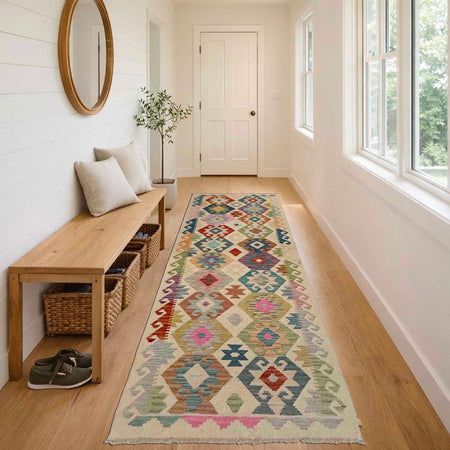 Vegetable Kilim Runner 2' 7" x 9' 7" (ft) - No. R38733