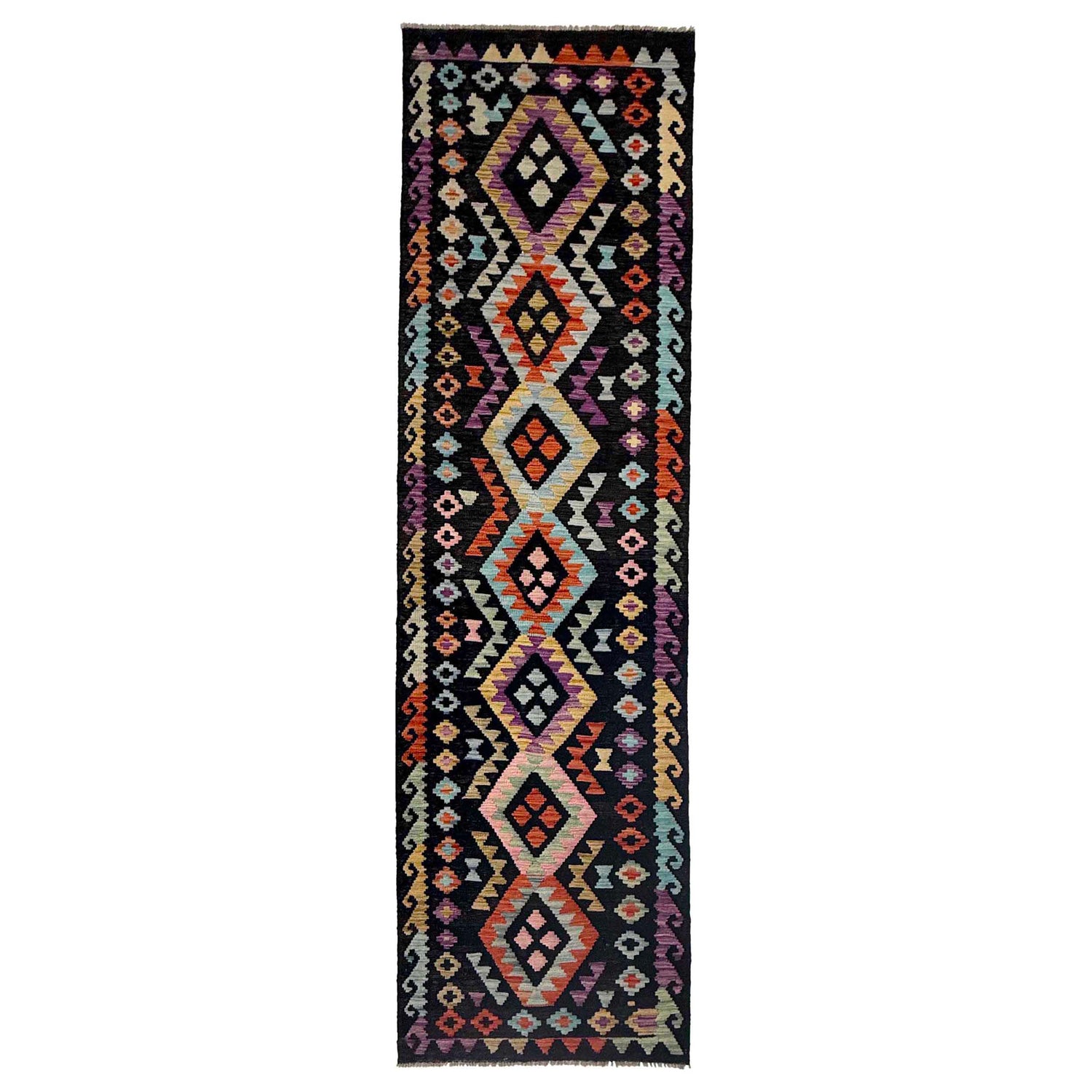 Vegetable Kelim Runner 2' 7" x 9' 10" (ft) - No. R38734