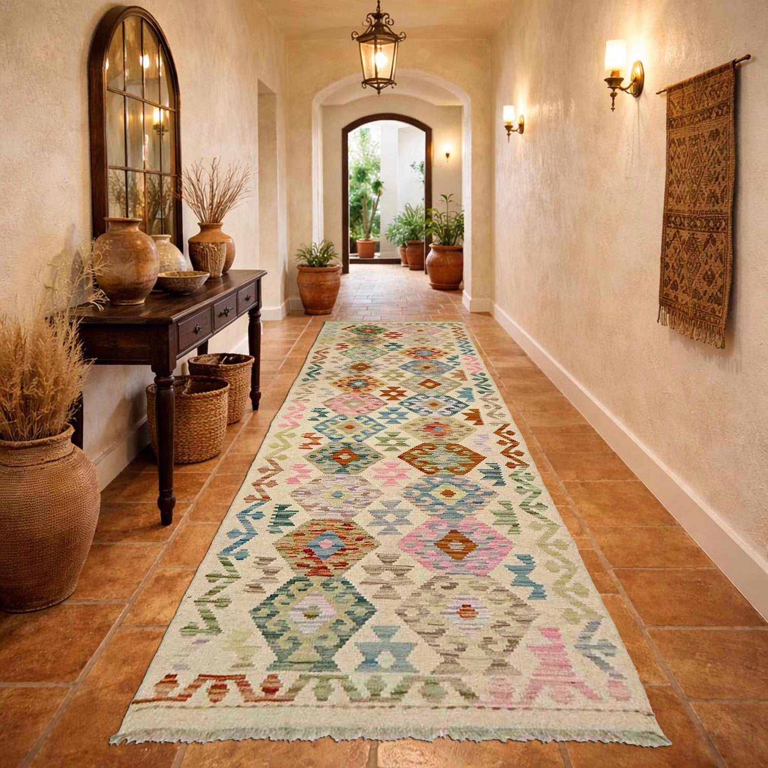 Vegetable Kilim Runner 2' 7" x 9' 4" (ft) - No. R38735