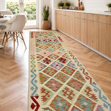 Vegetable Kelim Runner 2' 9" x 9' 6" (ft) - No. R38736
