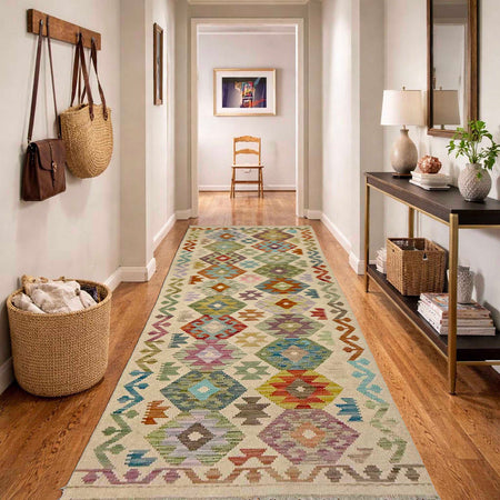 Vegetable Kelim Runner 2' 7" x 9' 5" (ft) - No. R38740