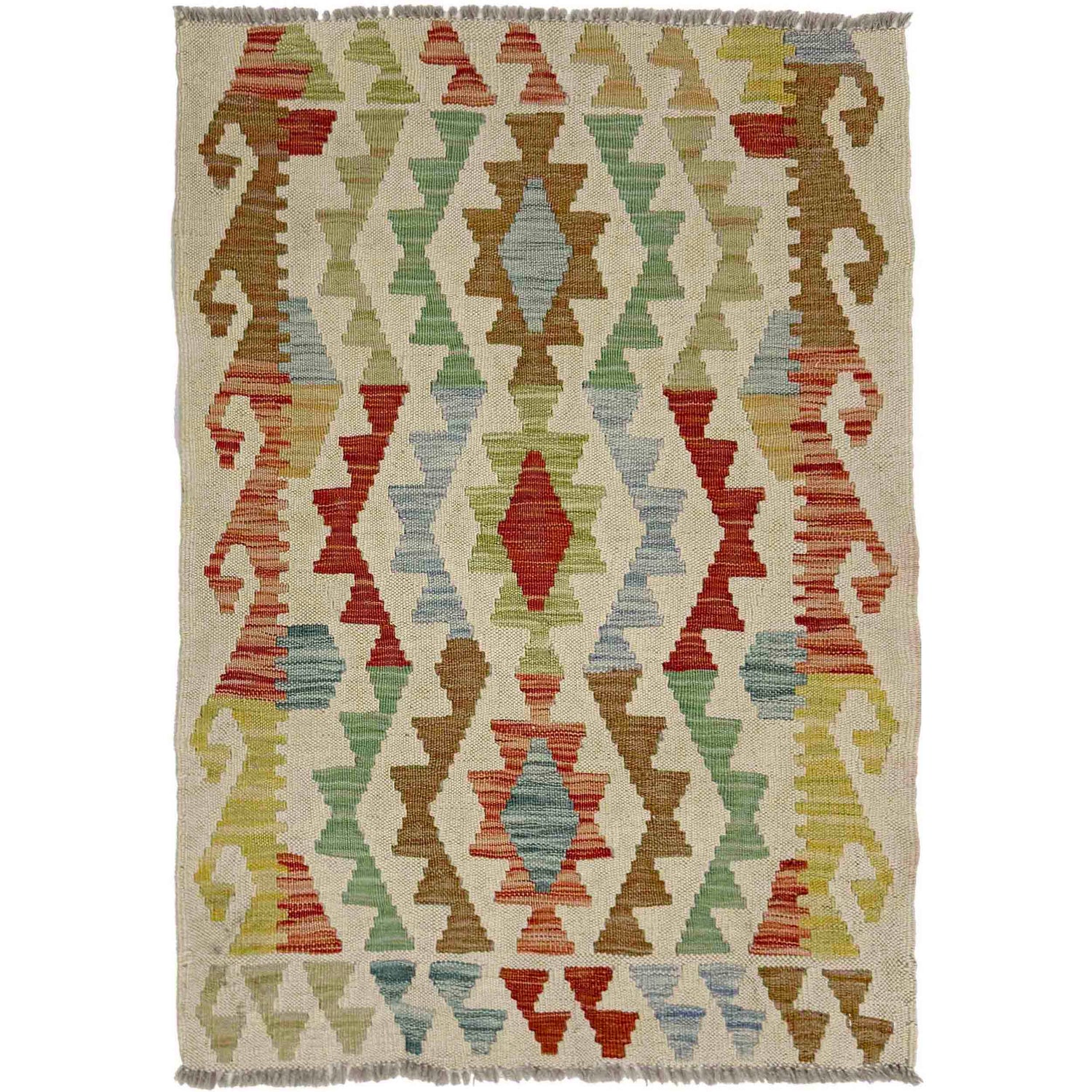 Handmade Vegetable Kilim 2' 2" x 3' 2" (ft) - No. R38752