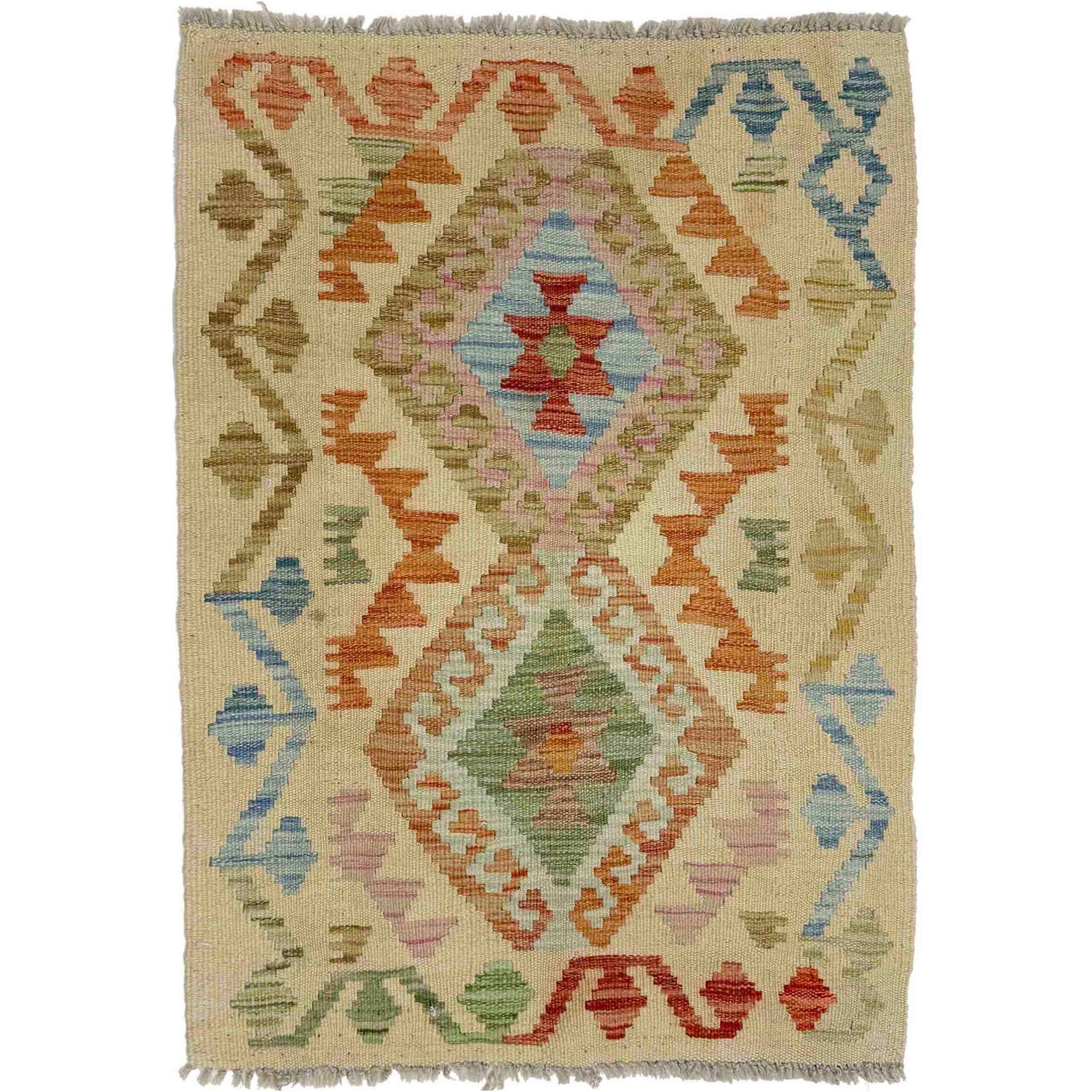 Handmade Vegetable Kilim 2' 2" x 3' 2" (ft) - No. R38762