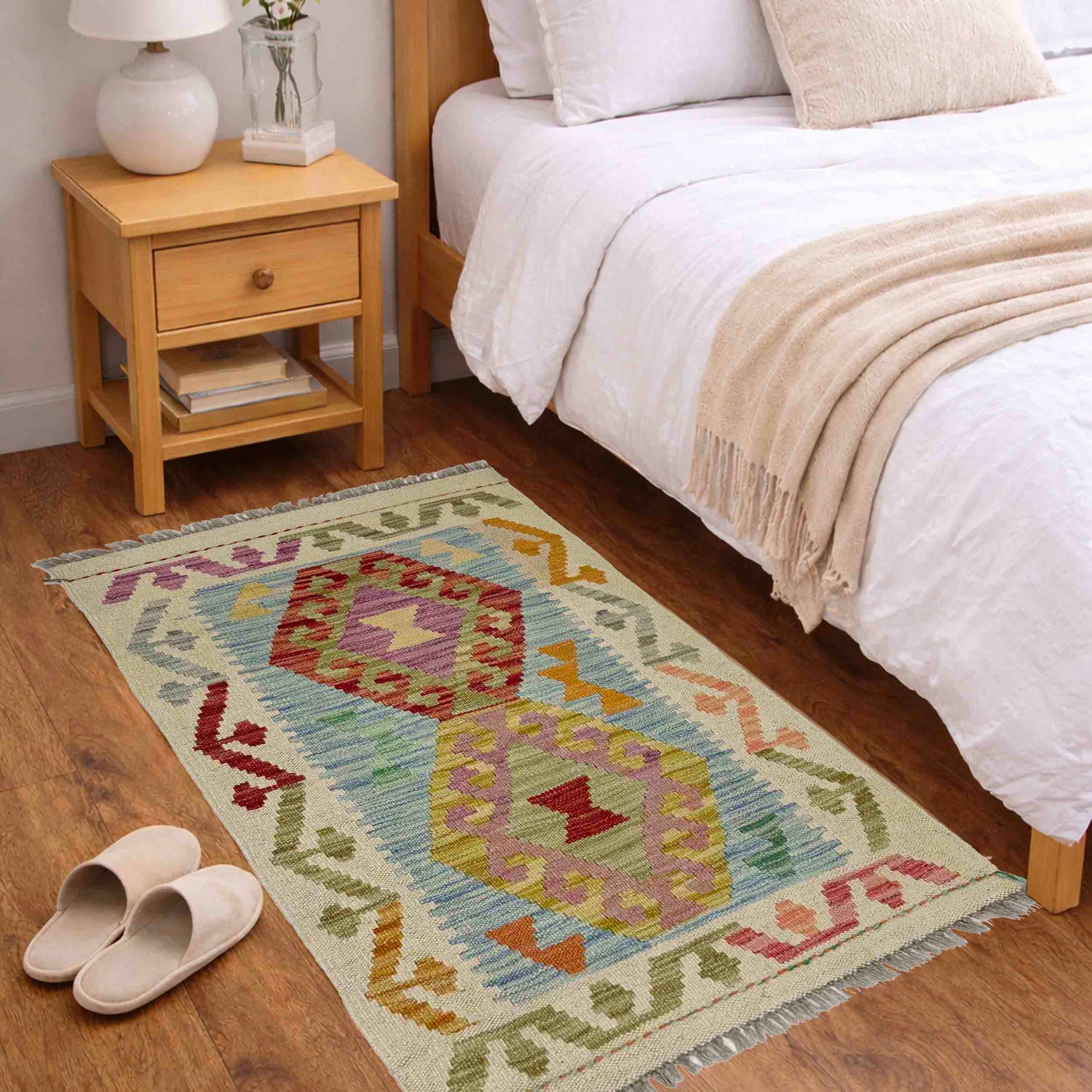 Handmade Vegetable Kelim 1' 10" x 3' 1" (ft) - No. R38766