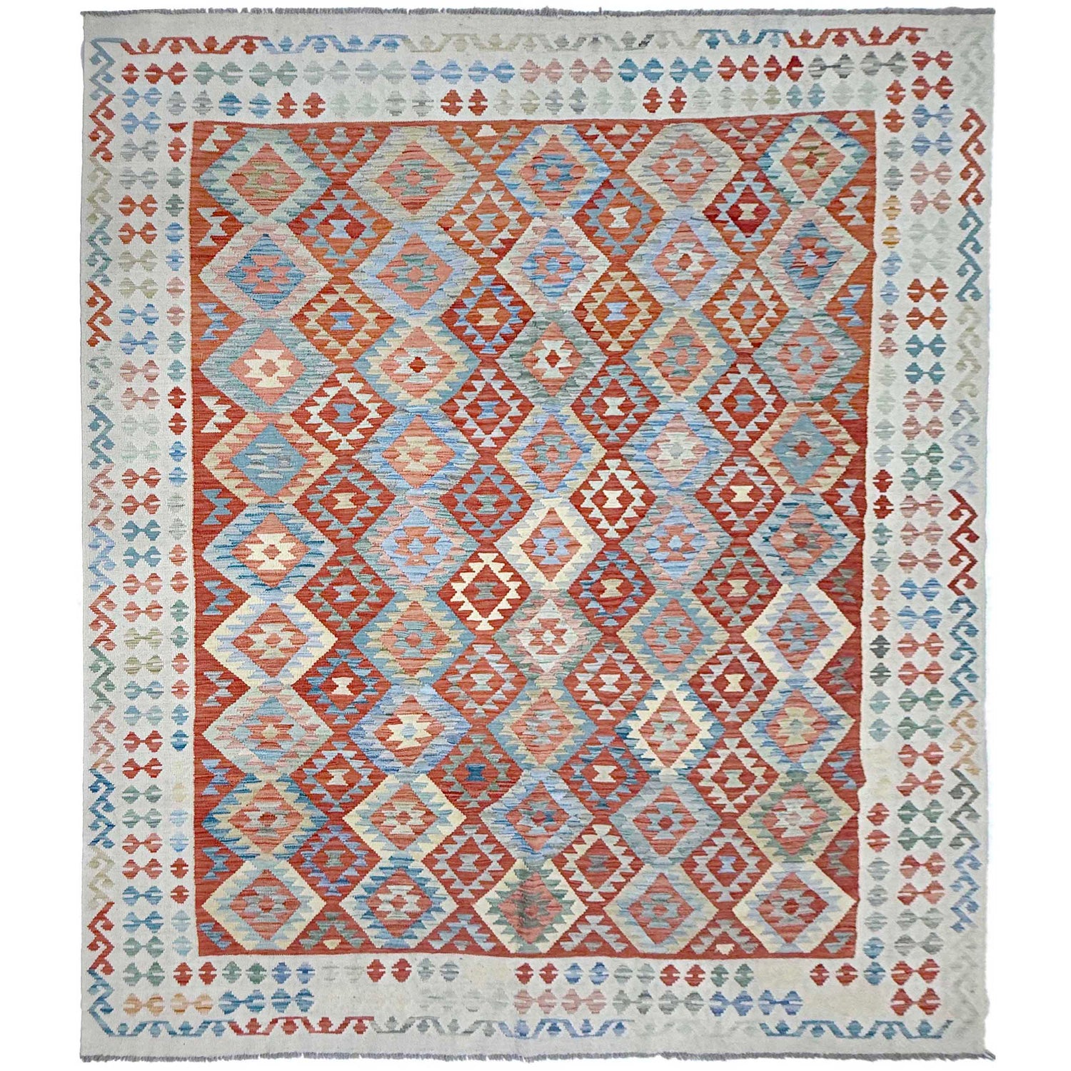 Handmade Vegetable Kelim 8' 0" x 11' 1" (ft) - No. R38774