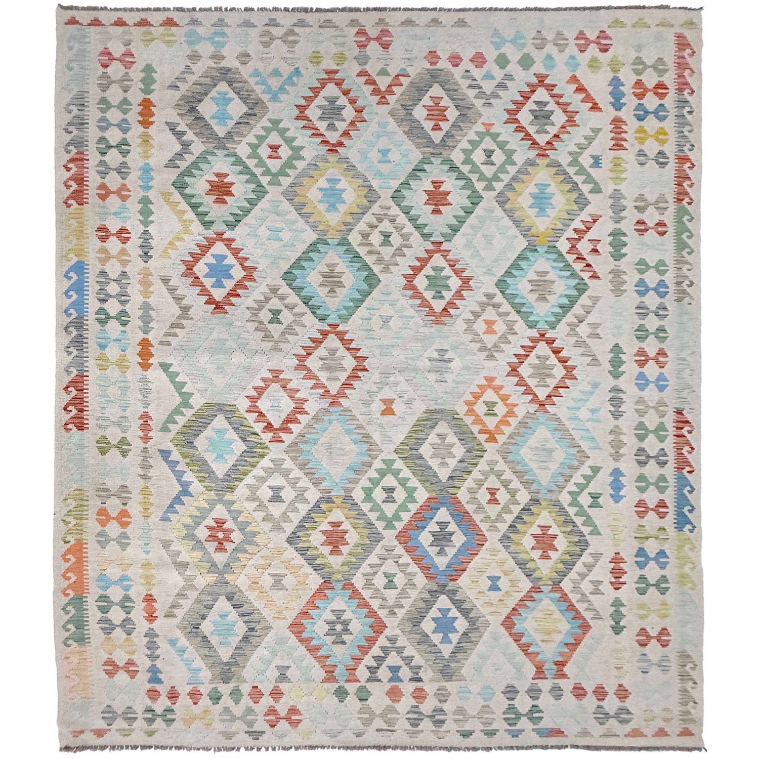 Handmade Vegetable Kelim 8' 2" x 11' 1" (ft) - No. R38781