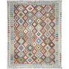 Handmade Vegetable Kelim 8' 0" x 9' 11" (ft) - No. R38785